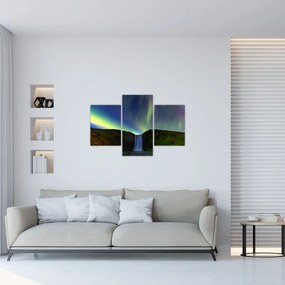 Obraz - Polárna žiara na Islande (90x60 cm)