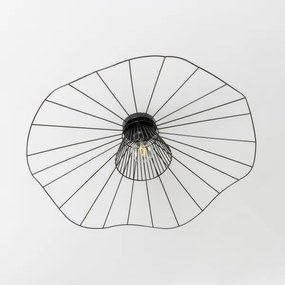 Brilagi - LED prisadený luster CERIA WIRE, 1× E27 (40 W), 230 V, priemer 80 cm, čierna