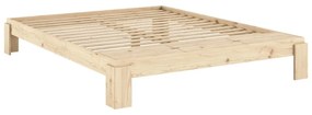 Dvojlôžková posteľ z borovicového dreva s roštom v prírodnej farbe 180x200 cm Layers – Karup Design