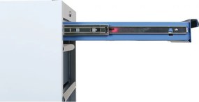 Pojazdný dielenský box na náradie G2, 5 zásuviek, 645 x 460 x 860 mm, modrá