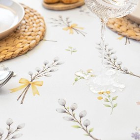 Goldea jarný hranatý teflónový obrus - bahniatka 80 x 80 cm