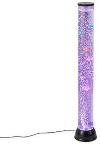 Bublinková trubica čierna 90 cm vrátane LED RGB - Zoop