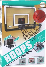 LEAN Toys Basketbalový kôš s elektronickým počítadlom bodov a zvukmi