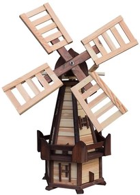 Záhradný veterný mlyn Zefir hnedá/béžová