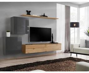 Obývacia stena Switch V Grafit/Wotan