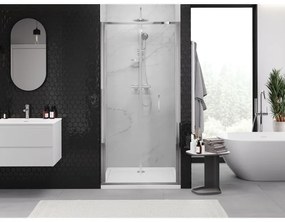 Mexen Exo, skladacie dvere do otvoru 95x200 cm, 6mm číre sklo, chrómový profil, 816-095-000-01-00