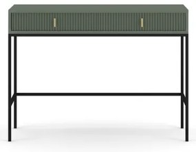 Konzolový stolík SUE zelená/čierna