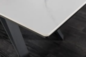 Rozkladací jedálenský stôl Atlas 46497 160/200x90cm Ceramik white marble  - Komfort-nábytok