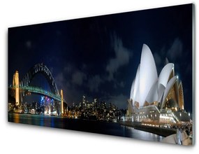 Obraz na akrylátovom skle Sydney most architektúra 140x70 cm