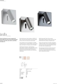 Redo 01-2340 - LED Nástenné bodové svietidlo TOMIX LED/3,2W/230V čierna