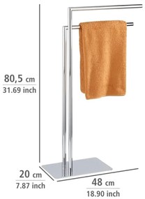 WENKO 18563100 - Stojan na uteráky RECCO 48x80,5 cm lesklý chróm