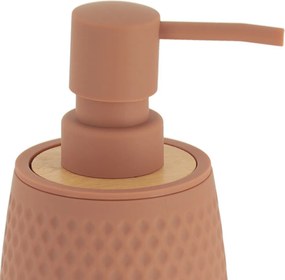 Dávkovač mydla Tova, cappucino/s drevenými prvkami, 280 ml