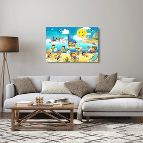 Obraz - Deň na pláži (90x60 cm)