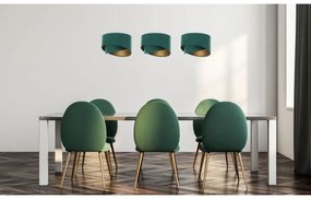 Luster na lanku GALAXY 3xE27/60W/230V zelená/zlatá