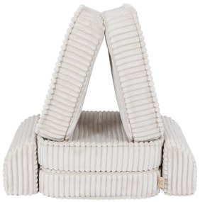 MeowBaby® Churros detská pohovka Basic, Cotton Candy White