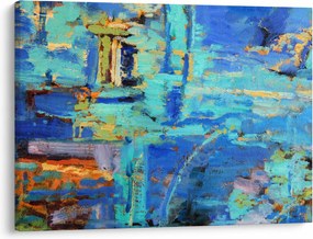 Obraz - Abstraktné olejomaľba (70x50 cm)