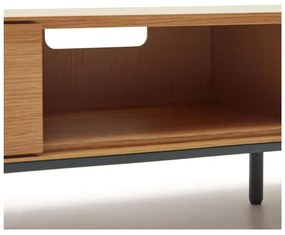 TV stolík v dekore duba v prírodnej farbe 195x35 cm Vedrana – Kave Home