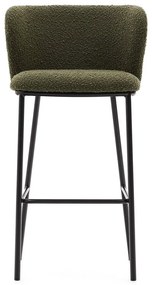 Zelená barová stolička (výška sedadla 75 cm) Ciselia – Kave Home