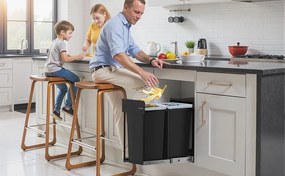 Kôš na triedený odpad Abes 20 l čierny
