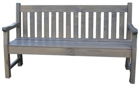 Sivá drevená záhradná lavica London - Rojaplast