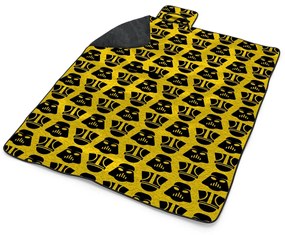 Sablio Plážová deka Star Wars Stormtrooperi Pattern na žltej: 200x140 cm
