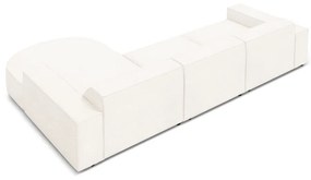 Béžová rohová pohovka z textílie bouclé (pravý roh) Jodie – Micadoni Home