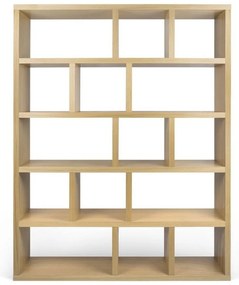 Knižnica v dekore duba v prírodnej farbe 150x198 cm Berlin – TemaHome