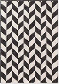 Čierny/krémovobiely vnútorný a vonkajší koberec 120x170 cm Haringey Terrick – Ted Baker