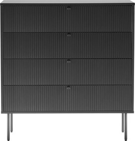 XXXLutz KOMODA, čierna, 90/95/40 cm MID.YOU - Komody - 001918043801