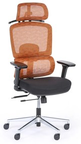 Kancelárska stolička JERRY 1+1 ZADARMO, oranžová
