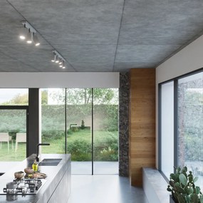 Bodové svietidlo Merida, 6x sivé kovové tienidlo, (možnosť polohovania)