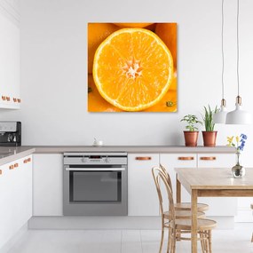 Obraz na plátně, Oranžové makro - 40x40 cm