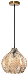 Toolight - Retro sklenená stropná lampa E27 60W APP893-1CP, oranžová, OSW-05695