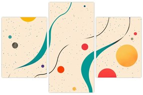 Obraz - Minimalistická farebná ilustrácia (90x60 cm)