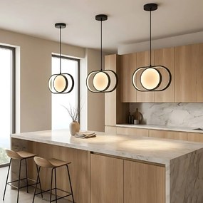 Toolight Toolight, LED závesné svietidlo 18W, 4000K, APP1554-CP, čierna, OSW-05662