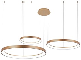 Azzardo AZ5026 - LED Stmievateľný luster na lanku AGNES LED/120W/230V zlatá