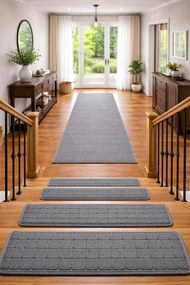 Vopi Nášľapy na schody Udinese šedý obdĺžnik - 24x65 obdĺžnik (rozmer vrátane ohybu)