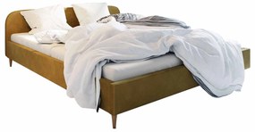 Manželská posteľ 140 cm Lon (zlatá) (bez roštu a úložného priestoru). Vlastná spoľahlivá doprava až k Vám domov. 1047035