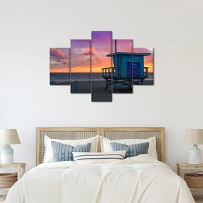 Obraz z pláže Santa Monica (150x105 cm)