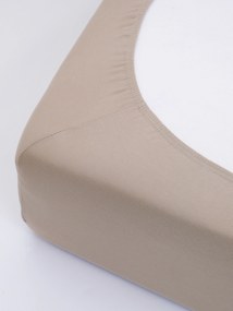 Jersey plachta s elastanom Deluxe 220 × 200 cm – sivohnedá
