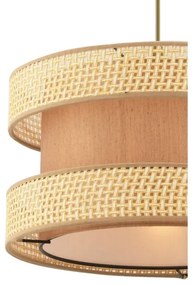 Závesný luster HALO na lanku 1xE27/60W/230V hnedá/béžová