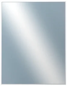 DANTIK - Zrkadlo v rámu, rozmer s rámom 70x90 cm z lišty Hliník biela (7003027)