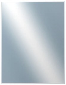 DANTIK - Zrkadlo v rámu, rozmer s rámom 70x90 cm z lišty Hliník biela (7003027)
