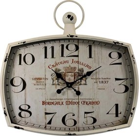 Veľké kovové nástenné hodiny "Bordeaux France" 67x67x7