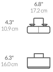 Samodržiaci kovový držiak na špongiu Slim - simplehuman