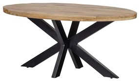 Jedálenský stôl z mangového dreva Tulsa 180x100 cm oválny Mahom