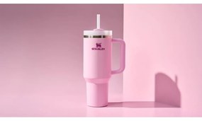 Ružová termoska so slamkou 1,18 l Quencher H2.O FlowState – Stanley
