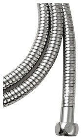 Sprchová hadica z nehrdzavejúcej ocele v lesklo striebornej farbe Lux – Sapho
