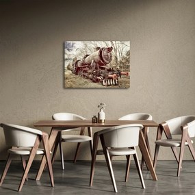 Historický obraz lokomotívy (70x50 cm)