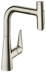 Hansgrohe Talis Select M51 - Kuchynská páková batéria s vyťahovacou sprškou, vzhľad nerezu 72824800